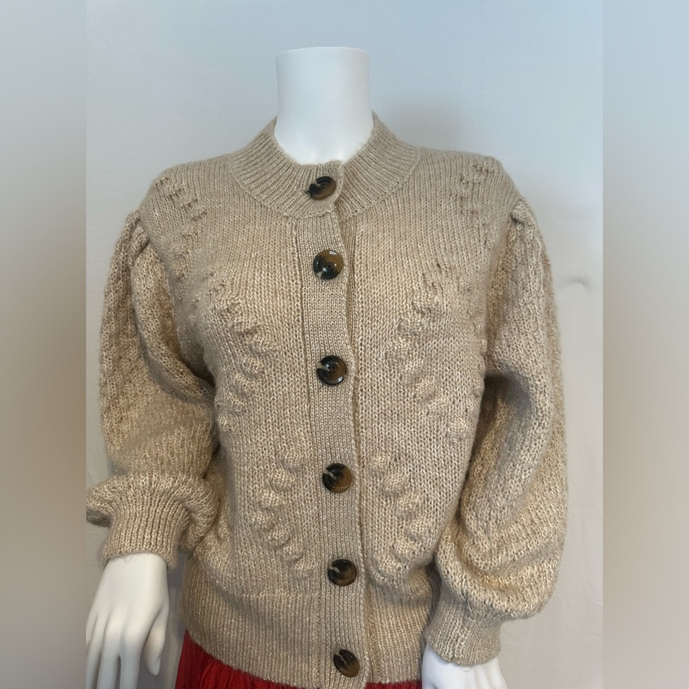 Who What Wear Tan Cable Knit Cardigan